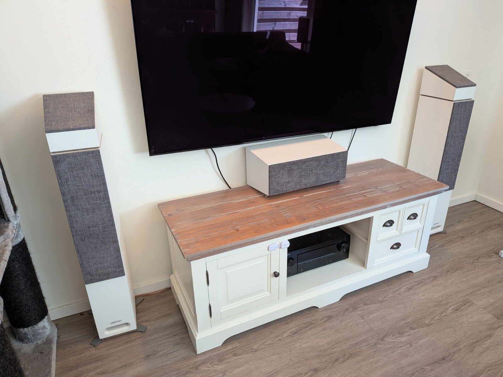 Denon AVR-X2600H versterker met Jamo S 806 speakers, Audio, Tv en Foto, Versterkers en Receivers, Zo goed als nieuw, 5.1, 120 watt of meer