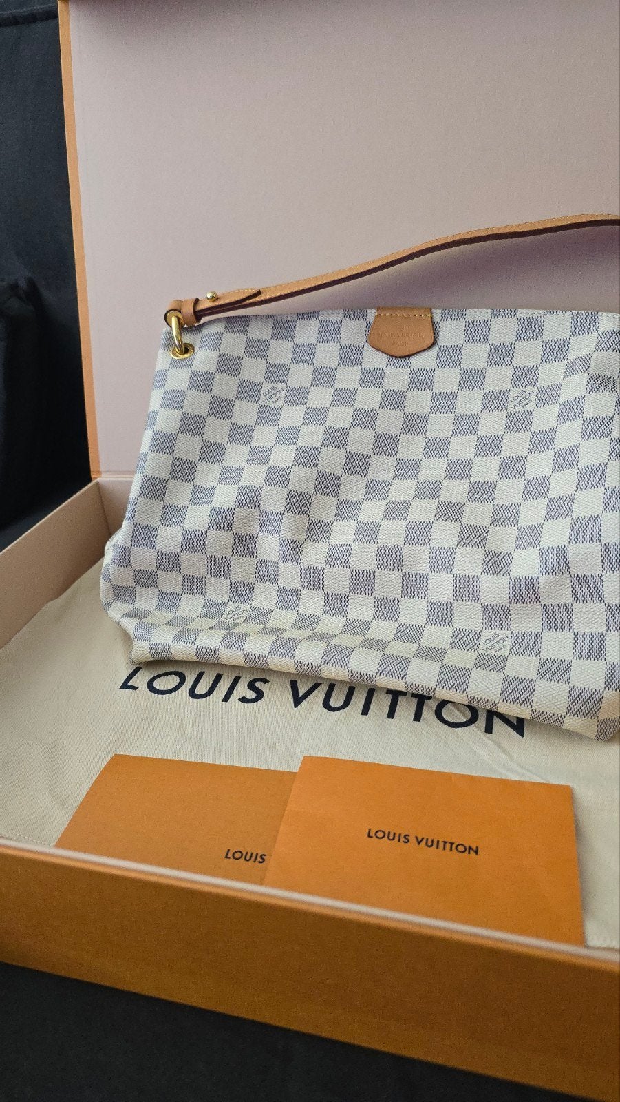 Louis Vuitton Graceful PM Damier Azur (N42249), Sieraden, Tassen en Uiterlijk, Tassen | Schoudertassen, Ophalen, Zo goed als nieuw