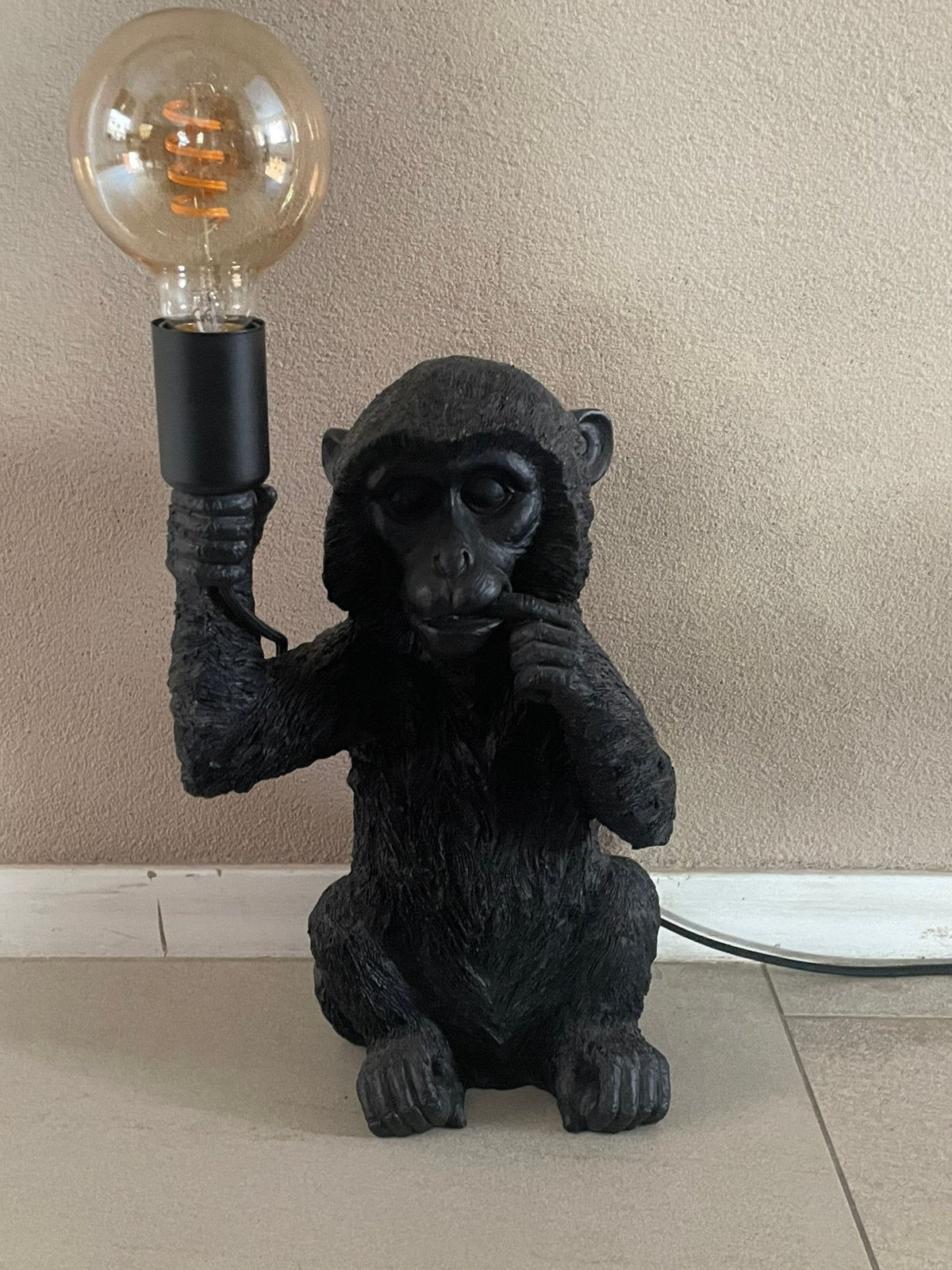 Lamp aap, Ophalen, Zo goed als nieuw