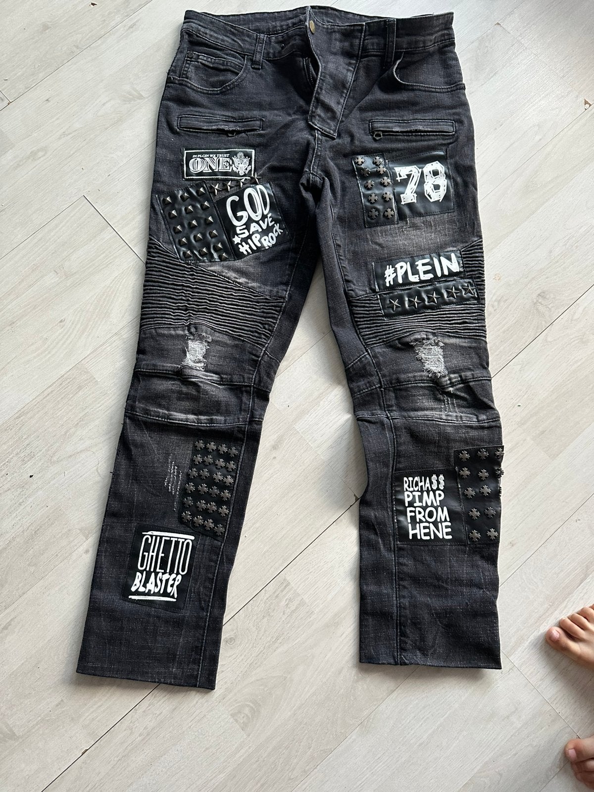 Gratis jas en spijker broek, Kleding | Dames, Jassen | Winter, Ophalen of Verzenden, Zo goed als nieuw, Maat 38/40 (M), Blauw