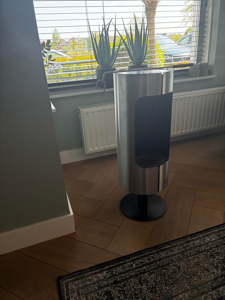 Blomus Bio Ethanol haard - Stijlvolle Vrijstaande Haard, Ophalen, Zo goed als nieuw, Vrijstaande haard, Gelhaard