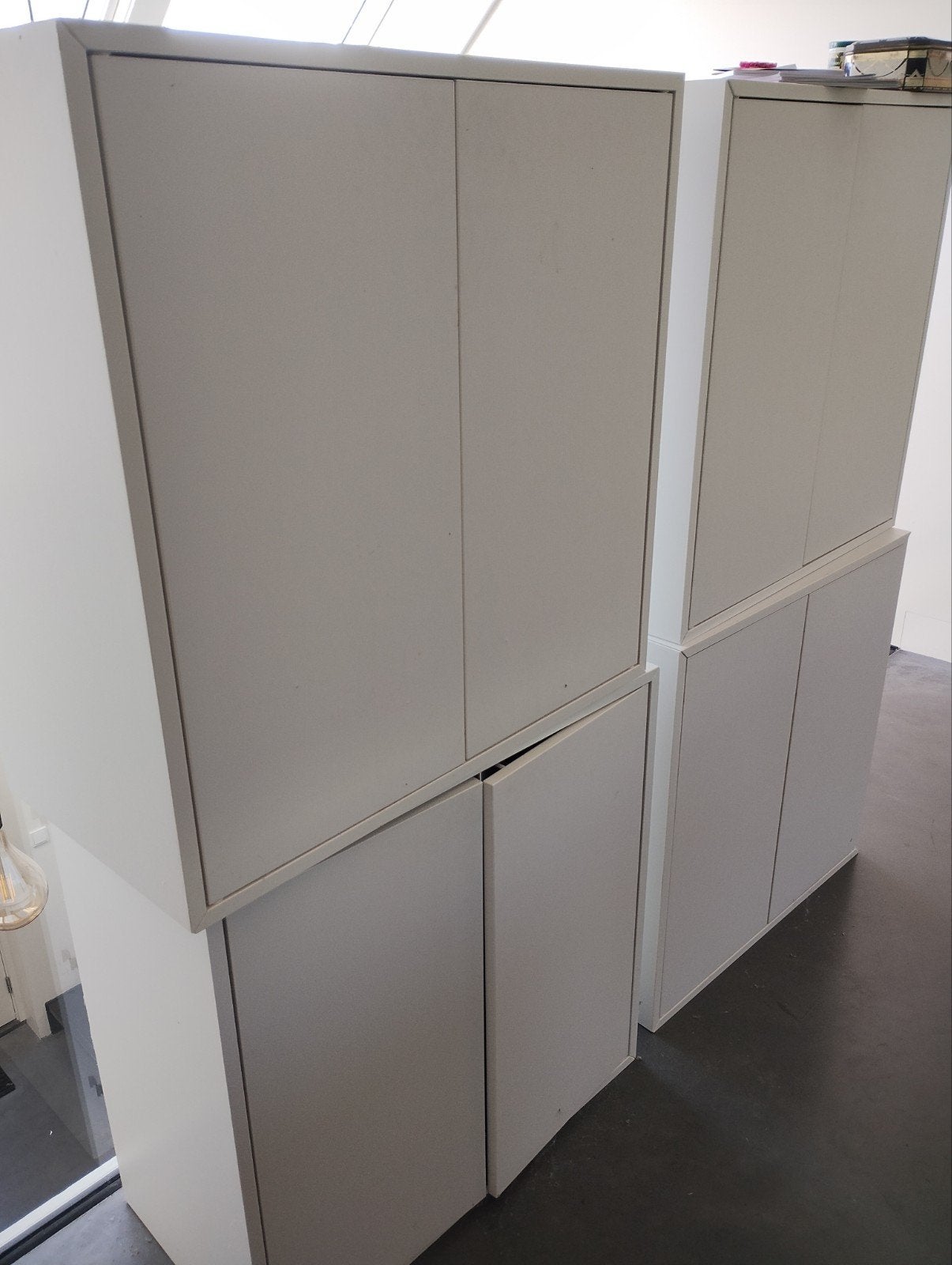 Witte archiefkasten met deuren, Ophalen, Gebruikt