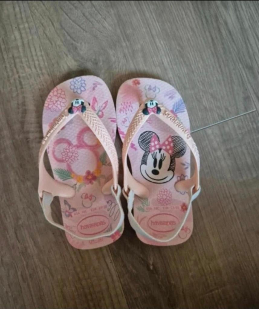 Havaianas slippers minnie mous 27/28, Kinderen en Baby's, Kinderkleding | Schoenen en Sokken, Meisje, Overige typen, Ophalen of Verzenden