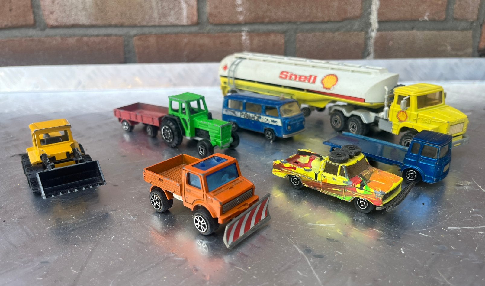 Majorette scania 140 VW  div, Hobby en Vrije tijd, Ophalen of Verzenden, Gebruikt, Bus of Vrachtwagen