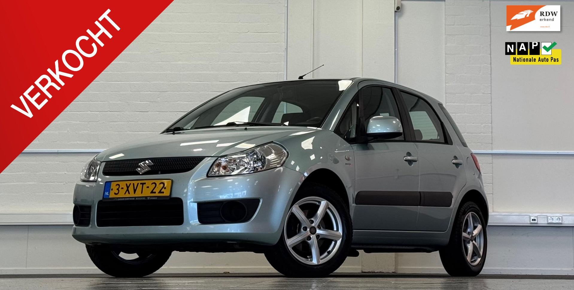 Suzuki SX4 1.5i 16V Comfort Trekhaak Airco Garantie, Auto's, Voorwielaandrijving, Gebruikt, Zwart, 4 cilinders