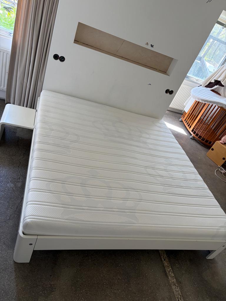 Auping Auronde Kingsize Bed 200x210 met Auping Matras, Ophalen, Verstelbaar, Tweepersoons, Zo goed als nieuw