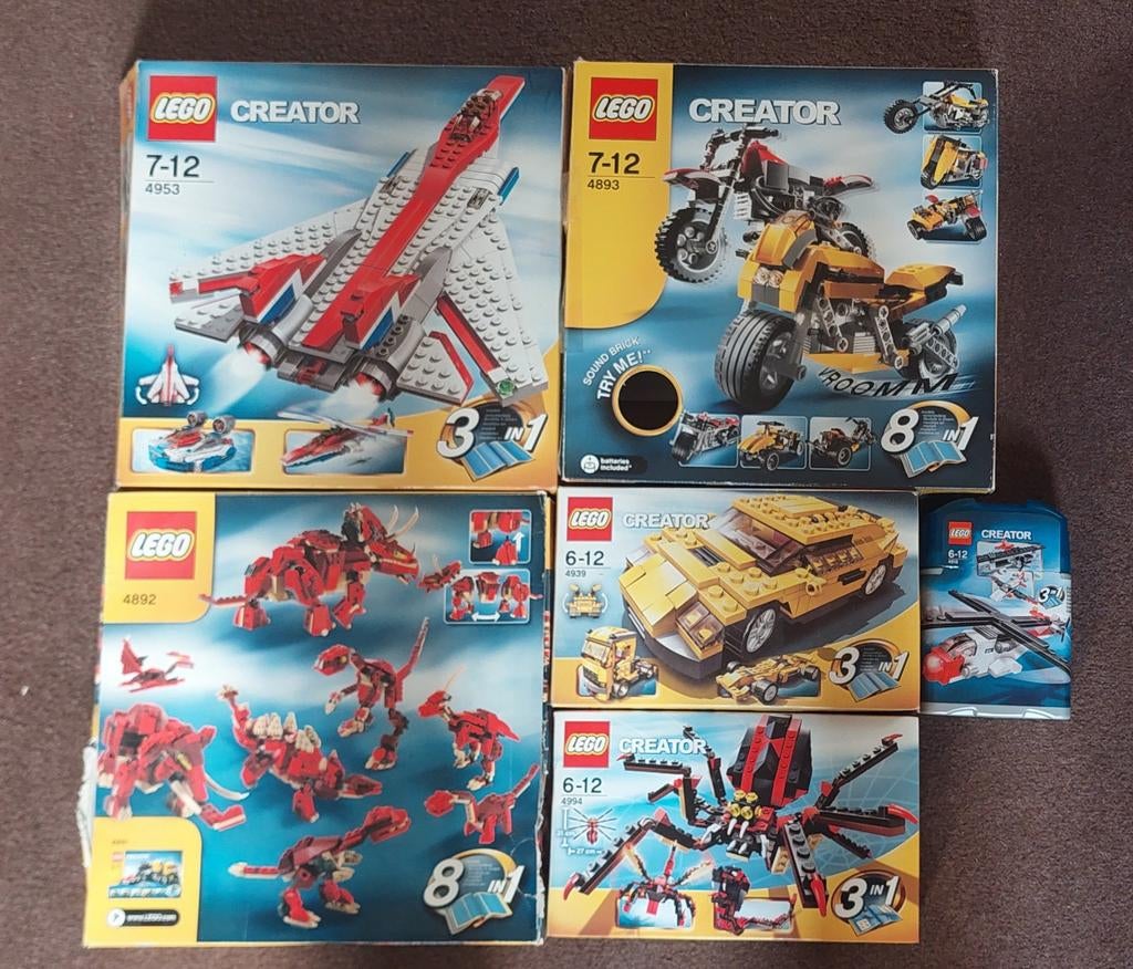 LEGO Creator Sets - Diverse Collectie (6 stuks) in 1 koop, Ophalen of Verzenden, Gebruikt, Inclusief doos, Lego