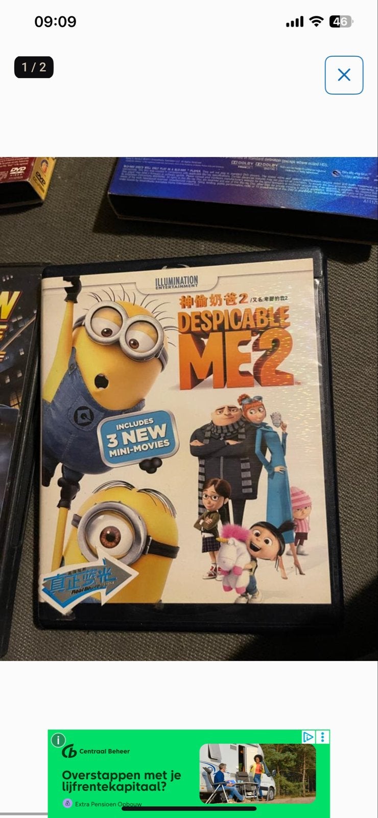 Verschrikkelijke Ikke 2 (Despicable Me 2) Blu-ray met 3 mini, Animatie, Alle leeftijden, Nederlands, Ophalen of Verzenden