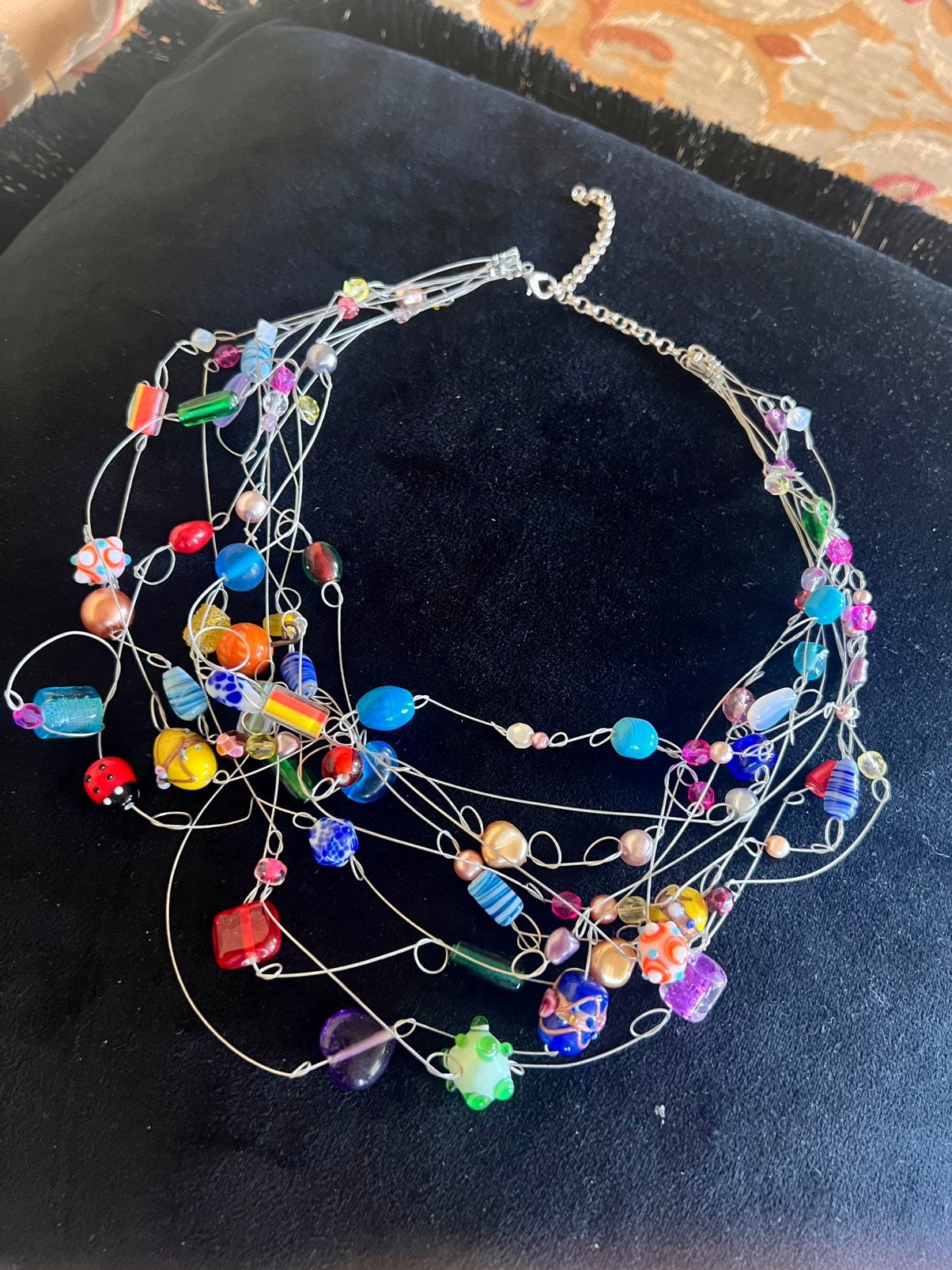 Fantasie kralen ketting, Overige materialen, Verstelbaar, Overige kleuren, Ophalen of Verzenden
