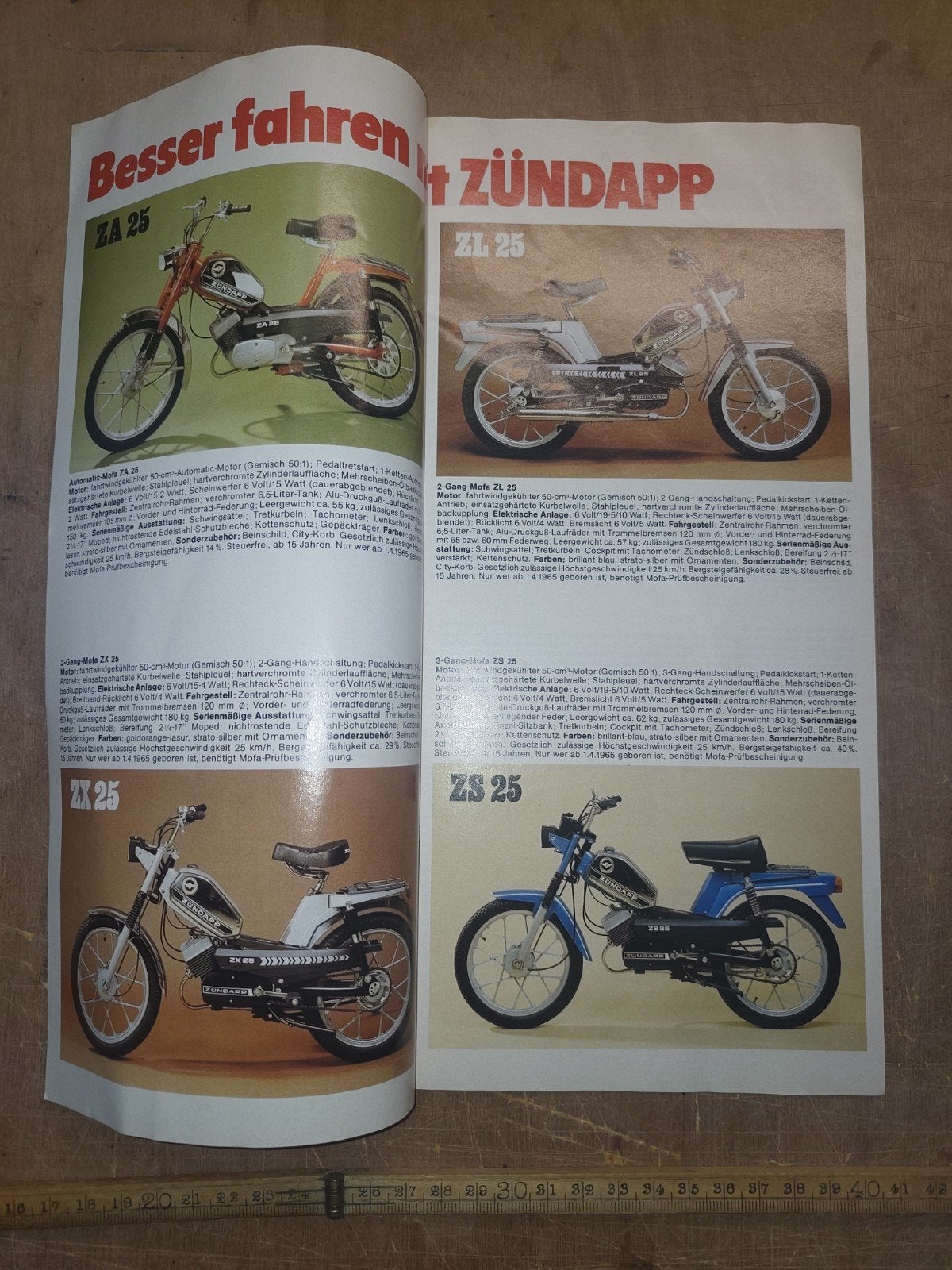 Folder Zundapp modellen 1981, Ophalen of Verzenden