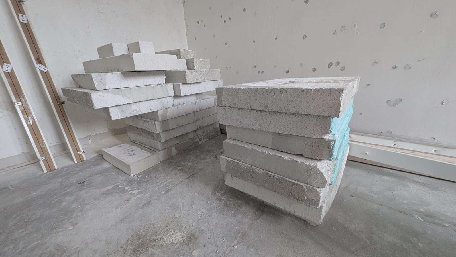 Wupor cellenbetonblok betonblokken 600x400x70 mm, Ophalen, Gebruikt, Beton