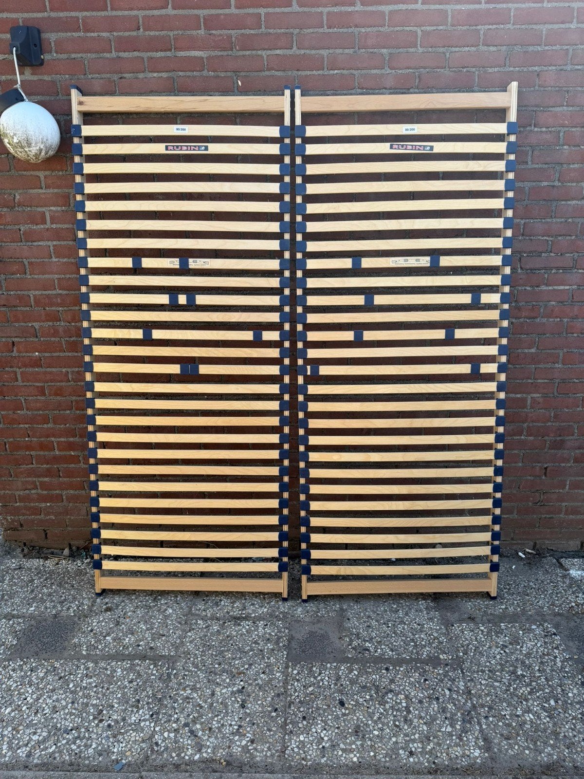 2x Rubin lattenbodem 80x200 cm, Gebruikt, Eenpersoons, Ophalen of Verzenden, 80 cm