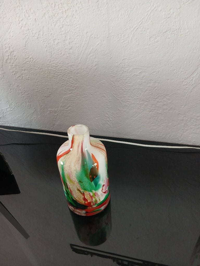 Fidrio mixed colours vaas, Overige kleuren, Ophalen of Verzenden, Minder dan 50 cm, Glas