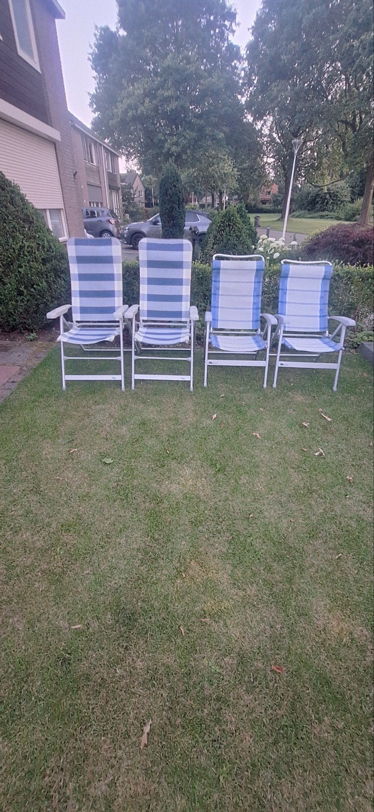 4 Campingstoelen - Verstelbaar en Comfortabel, Ophalen, Gebruikt, Campingstoel