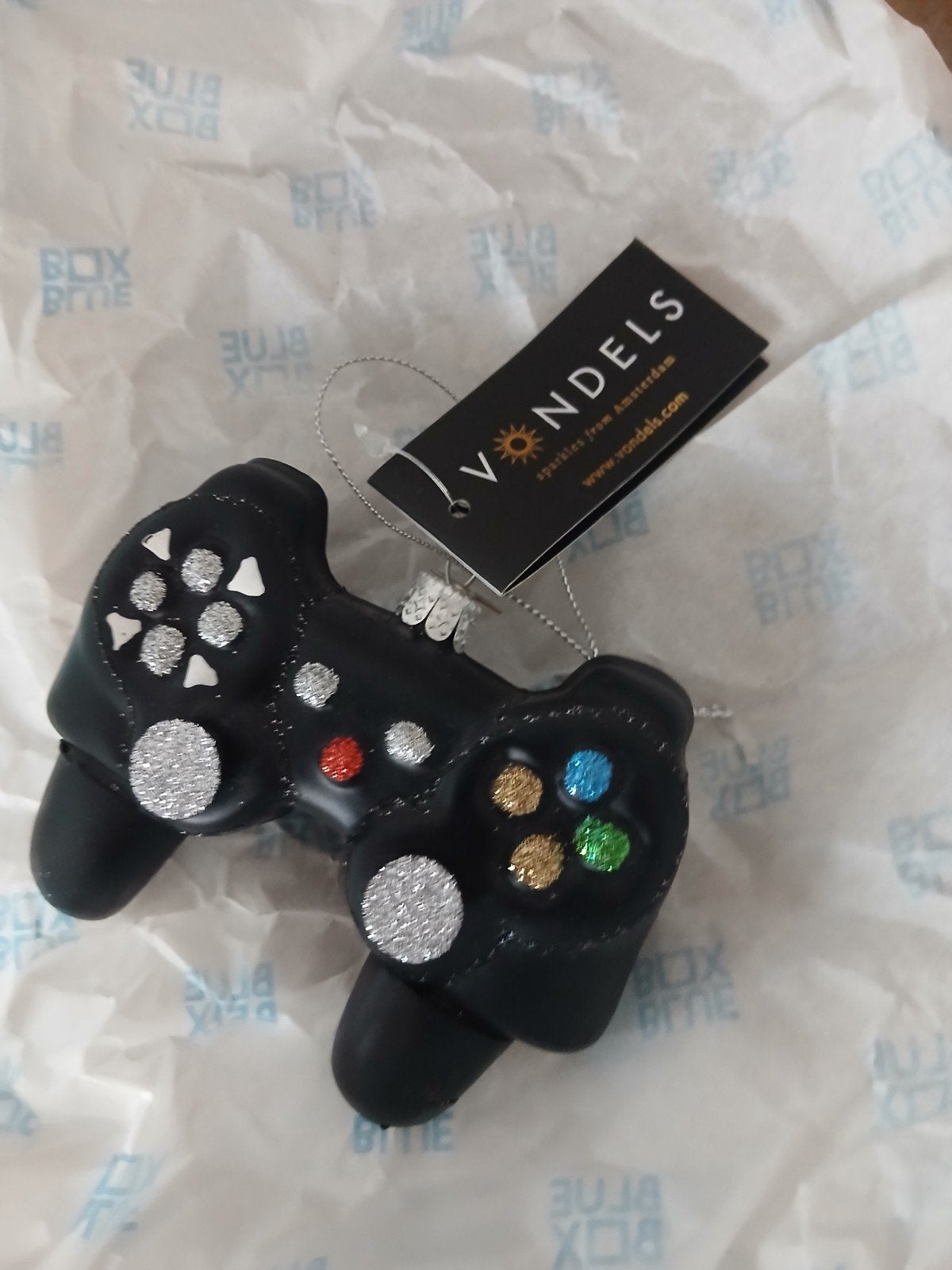 vondels kerstornament game controller, Ophalen of Verzenden, Nieuw