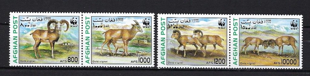 WWF Afganistan uit 1998 Postfris, Ophalen of Verzenden, Postfris, Dier of Natuur
