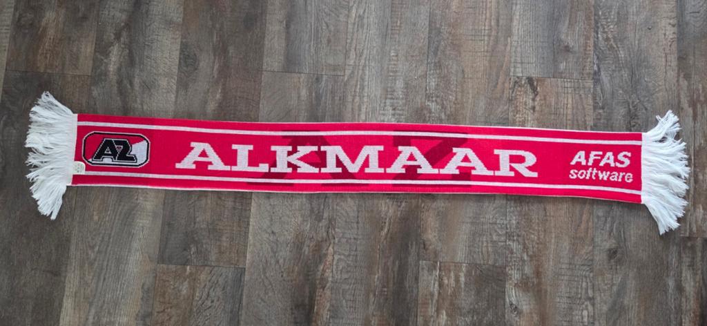 Sjaal AZ Alkmaar, Verzamelen, Ophalen of Verzenden, Zo goed als nieuw, AZ, Vaantje of Sjaal