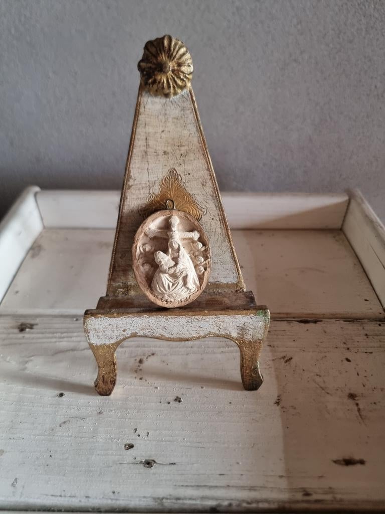 Oud heilig relikwie meerschuim 3 * schapenweide *, Ophalen of Verzenden