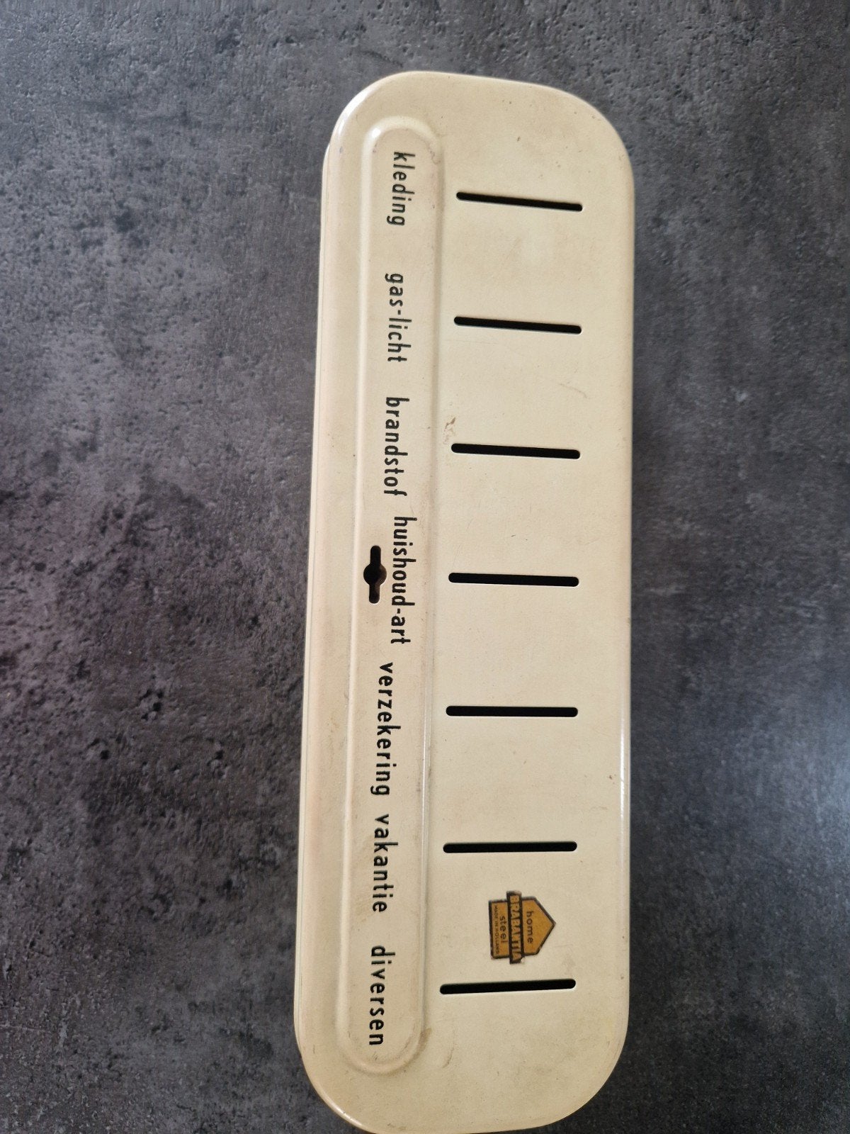 Vintage Brabantia huishoudgeldkistje/spaarpot, Verzamelen, Spaarpotten, Ophalen of Verzenden