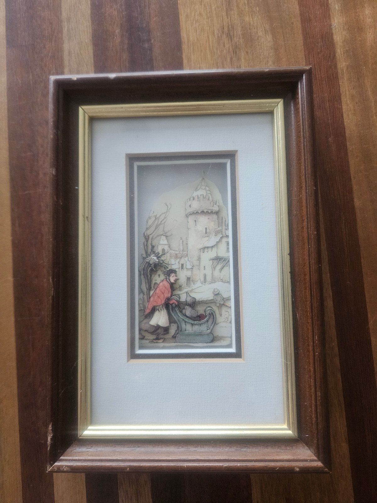 Drie dimensionaal snijwerk van W.P.L. van Laerhoven, Ophalen, Houtsnijwerk, Minder dan 20 cm, Scène