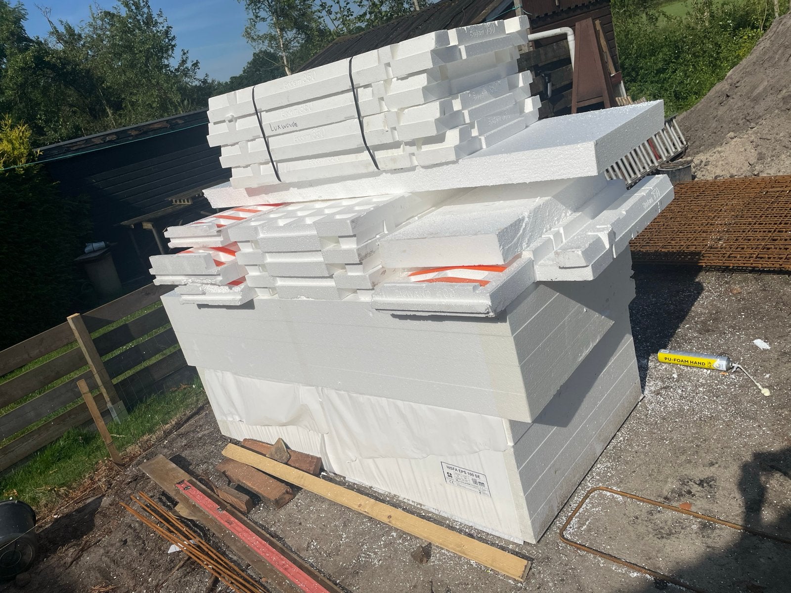 Isolatieplaten en Wapenings kooien, Ophalen, Gebruikt, 15 m² of meer, Vloerisolatie