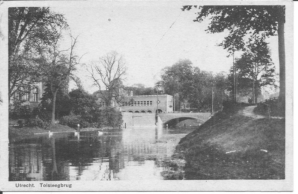 Oude Ansichtkaart Utrecht - Tolsiegbrug  1936, Verzamelen, Ophalen of Verzenden, 1920 tot 1940, Gelopen, Utrecht