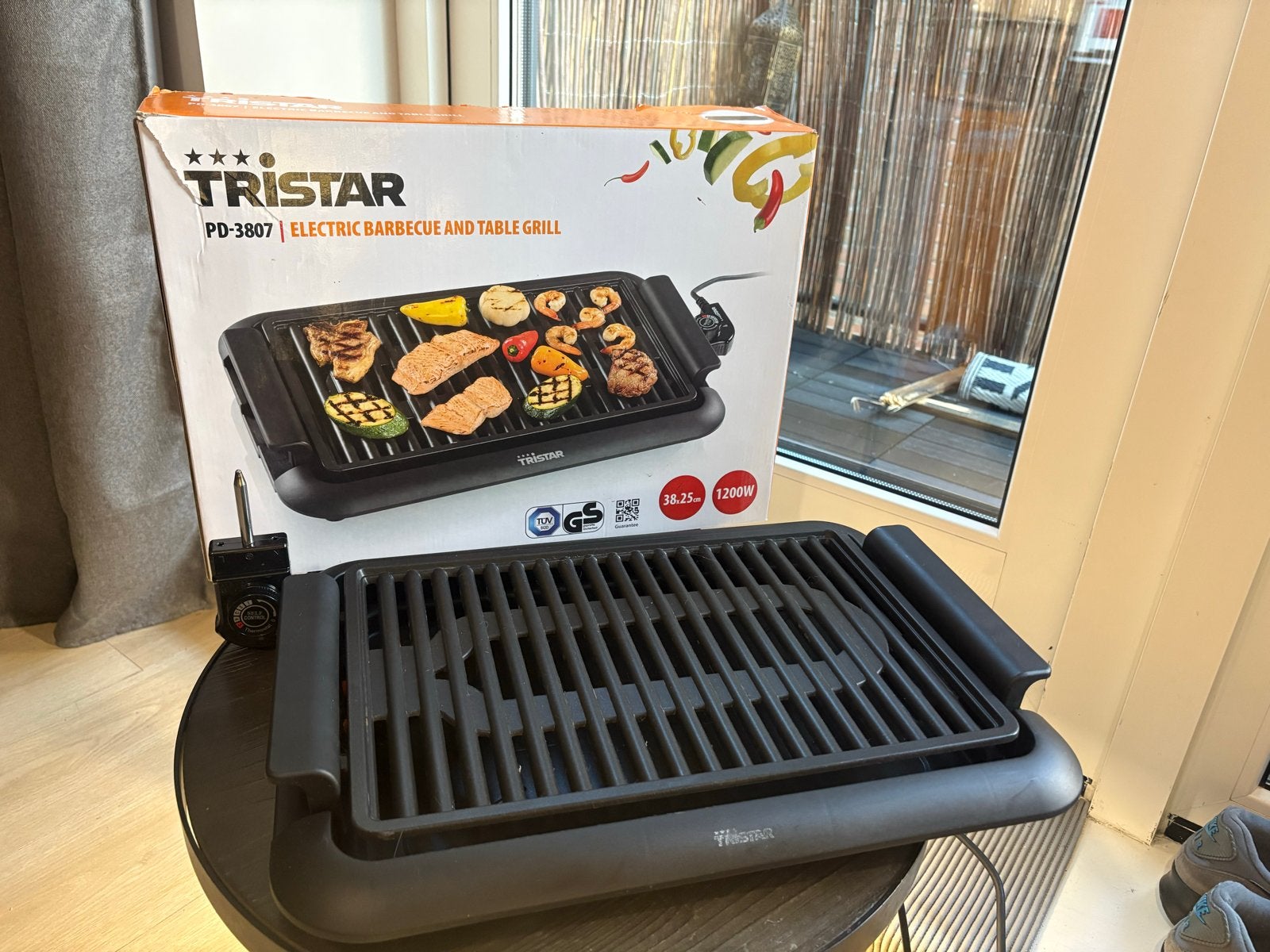 Tristar Elektrische Barbecue en Tafelgrill (pd3807), Ophalen of Verzenden, Zo goed als nieuw