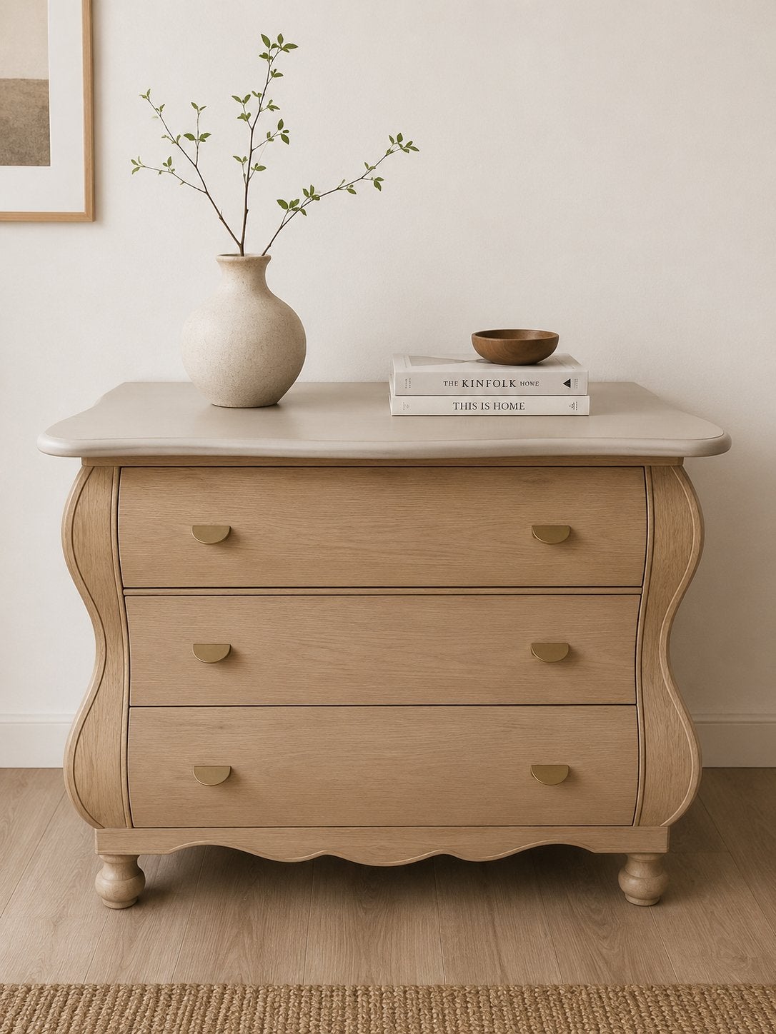 Dressoir ladekast halkastje kinderkamer modern japandi stijl, Ophalen, 50 tot 100 cm, Zo goed als nieuw, 3 of 4 laden