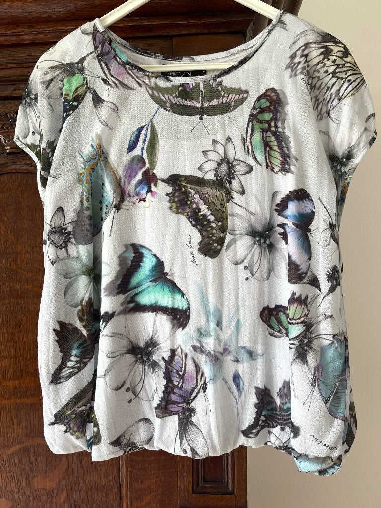 Nieuw topje van Marccain maat 5, Blauw, Maat 42/44 (L), Nieuw, Ophalen of Verzenden