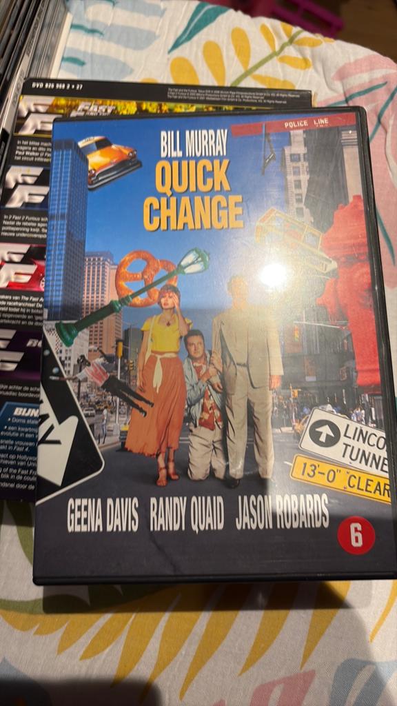 Quick Change DVD - Bill Murray, Geena Davis, Vanaf 6 jaar, Ophalen of Verzenden, Zo goed als nieuw, Actiekomedie
