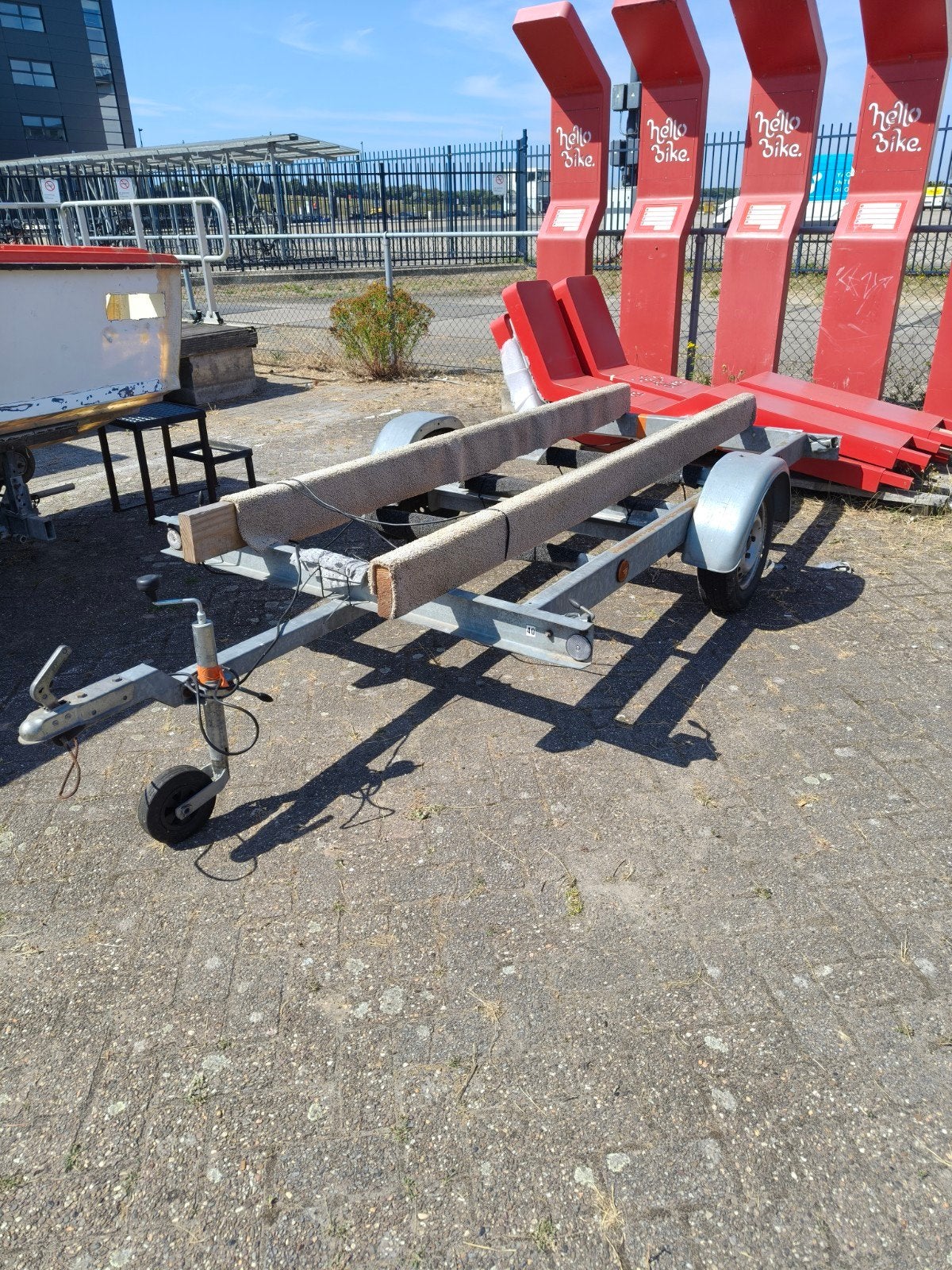 trailer te koop voor onderdelen, Ophalen, Gebruikt, Motor en Techniek