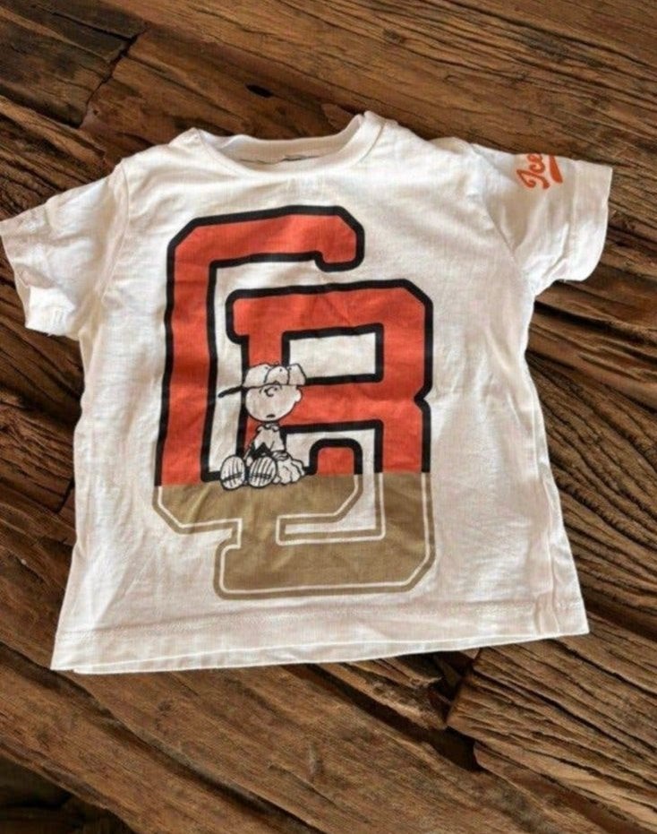 Iceberg Peanuts Collectie wit shirtje mt 68 ZGAN, Ophalen of Verzenden, Zo goed als nieuw, Jongetje, Shirtje of Longsleeve