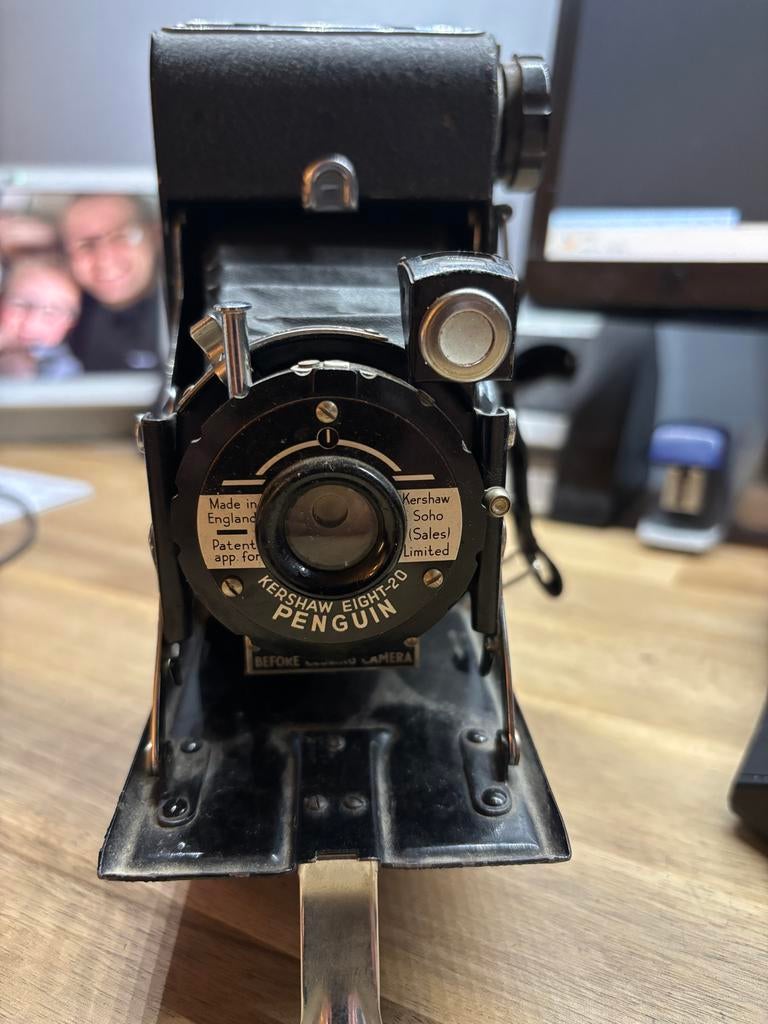 Vintage Kershaw Eight-20 Penguin Vouwcamera - Zeldzaam, Audio, Tv en Foto, Fotocamera's Analoog, Gebruikt, Compact, Ophalen of Verzenden