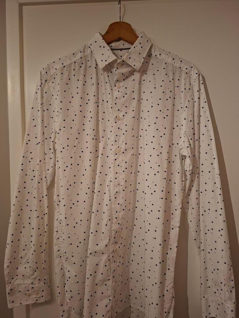 Marnelli sartoria overhemd 39 M, Kleding | Heren, Overhemden, Marne, Wit, Zo goed als nieuw, Halswijdte 39/40 (M)