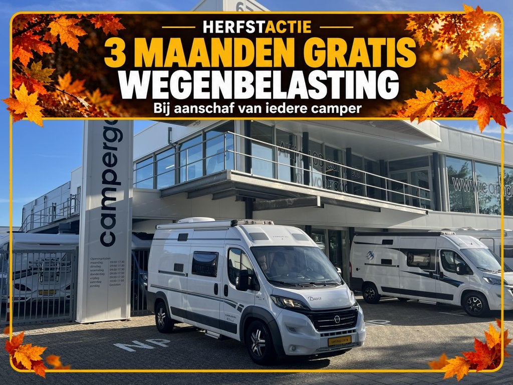 Karmann Davis 590 BREEDTEBED DAKAIRCO BUSBIKER 180PK, Ringverwarming, Fiat, Tot en met 2, Bedrijf
