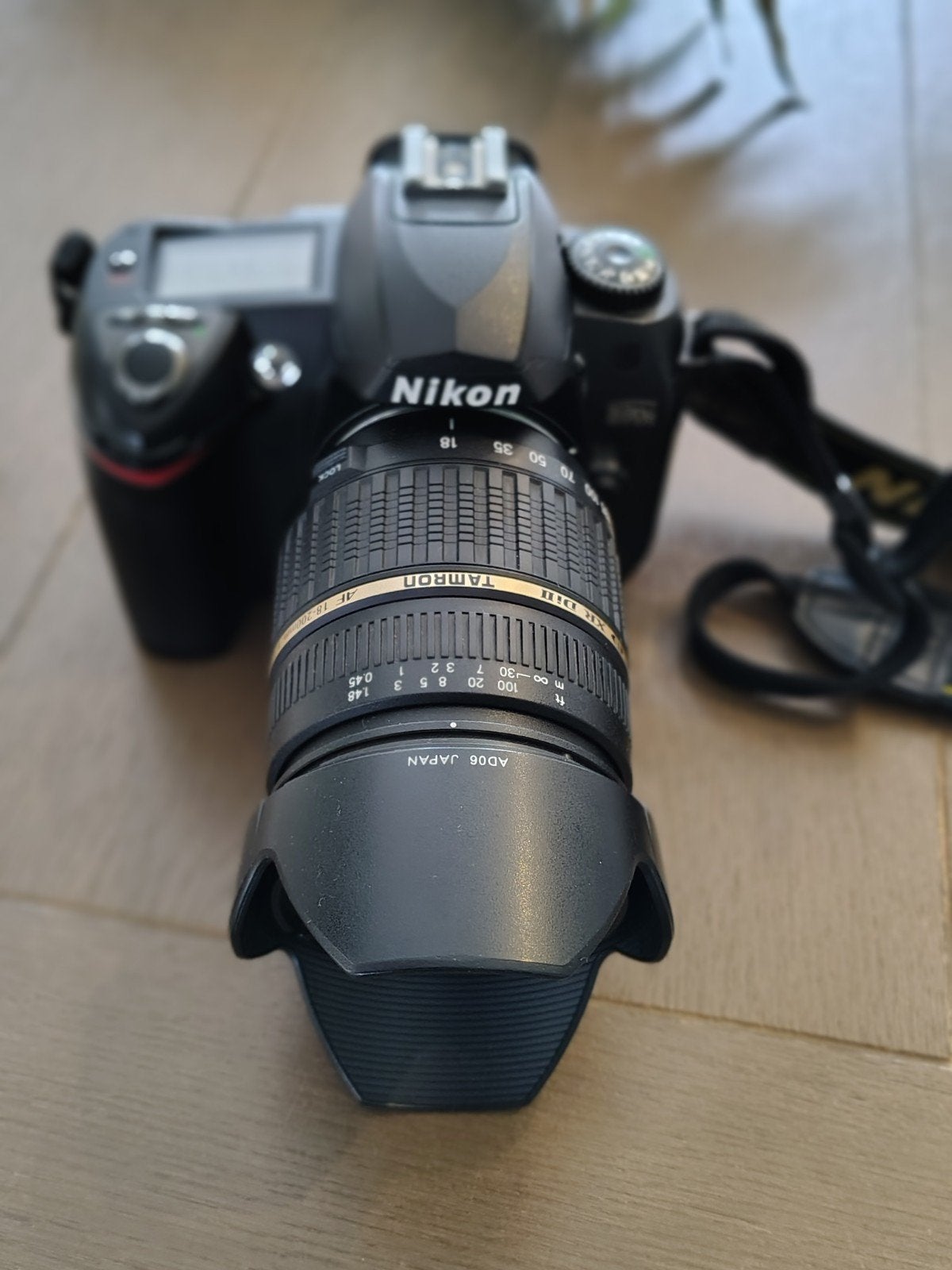 Nikon D70s Spiegelreflexcamera met Tamron 18-200mm lens, Ingebouwde flitser, Gebruikt, Spiegelreflex, Ophalen of Verzenden