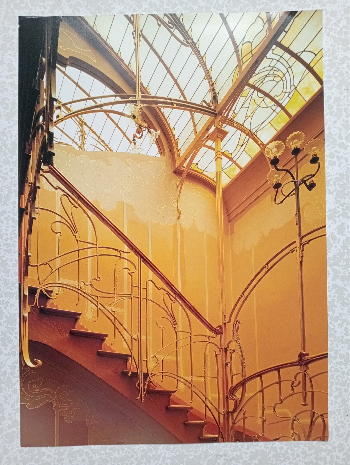 Victor Horta Art Nouveau fotoprint, Ophalen of Verzenden, Zo goed als nieuw, Film en Tv