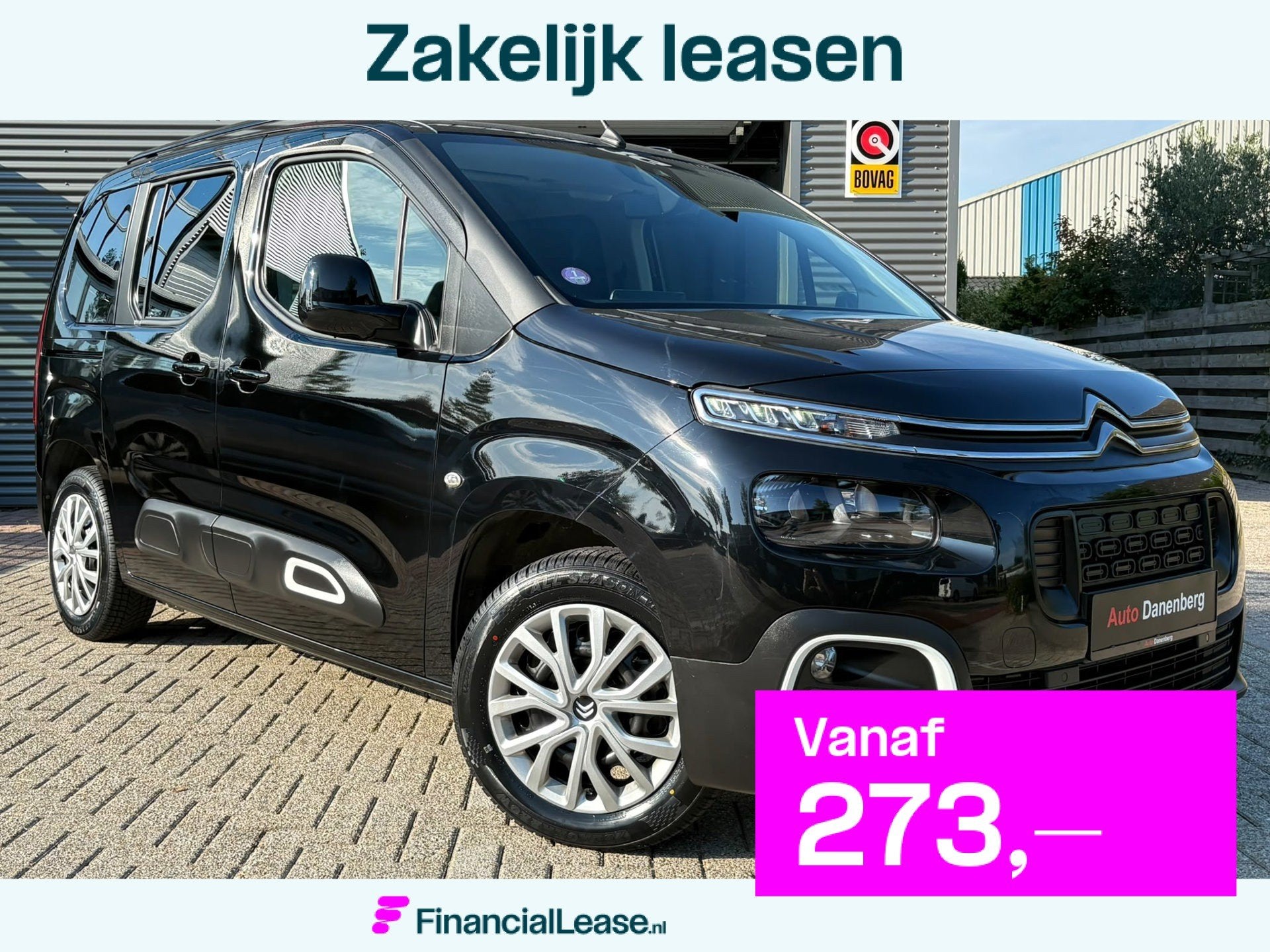 Citroen Berlingo 1.2 PureTech Shine TREKHAAK,GARANTIE, Voorwielaandrijving, Dealer onderhouden, Stof, Zwart