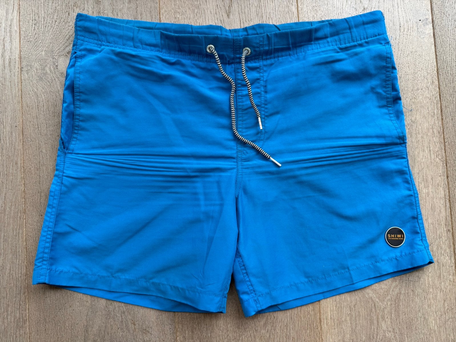 blauwe heren zwembroek maat M SHIWI, Ophalen of Verzenden, Maat 48/50 (M), Blauw, Zwemshort