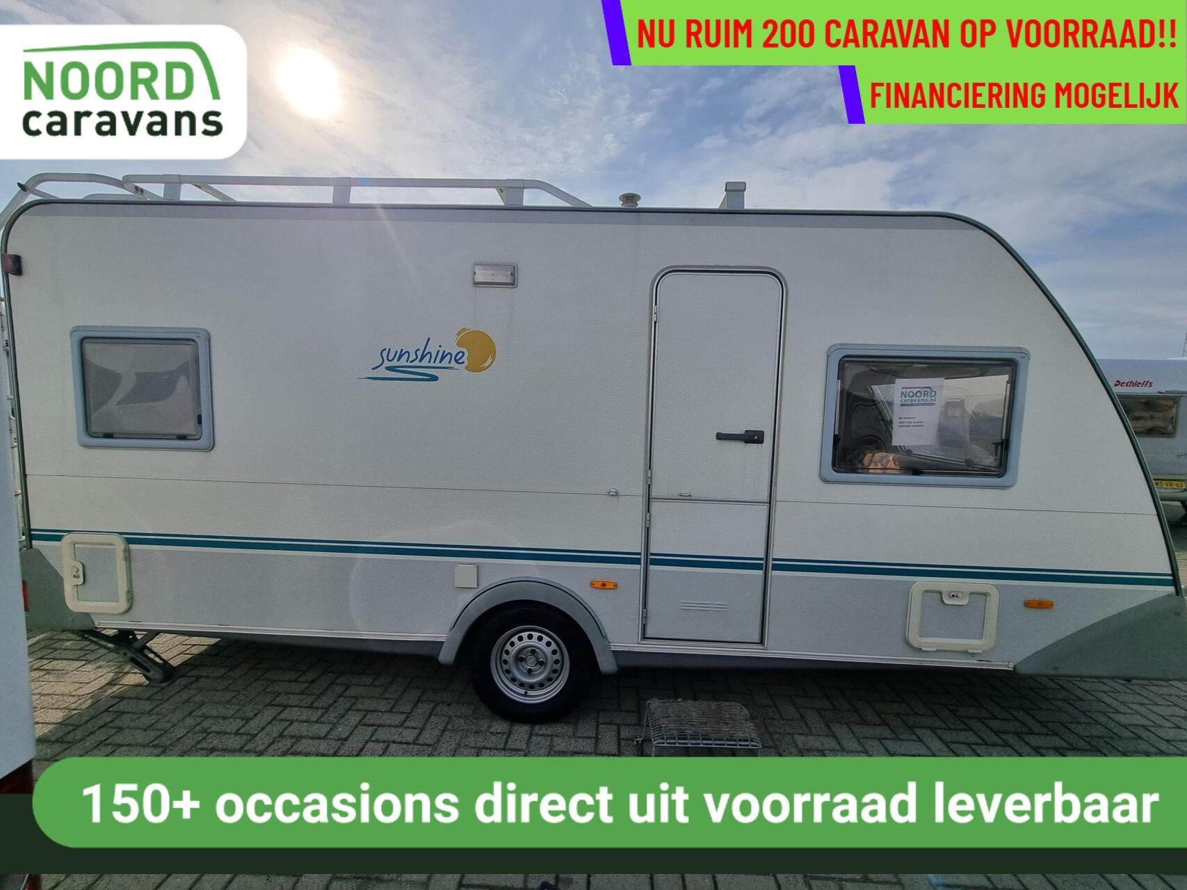 EIFELLAND SUNSHINE 495 TF VOORTENT + DOUCHE + FRANSBED, Rondzit, Serviceluik, Bedrijf, Eifelland