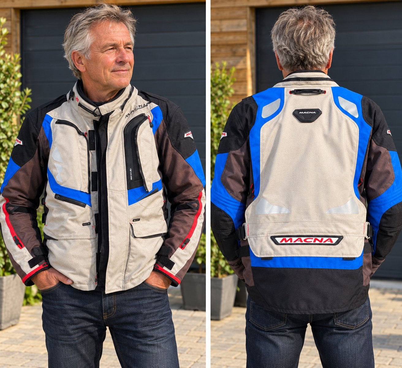 Macna Motorjas - Heren - Diverse Kleuren, Ophalen of Verzenden, Tweedehands, Heren, Jas | textiel