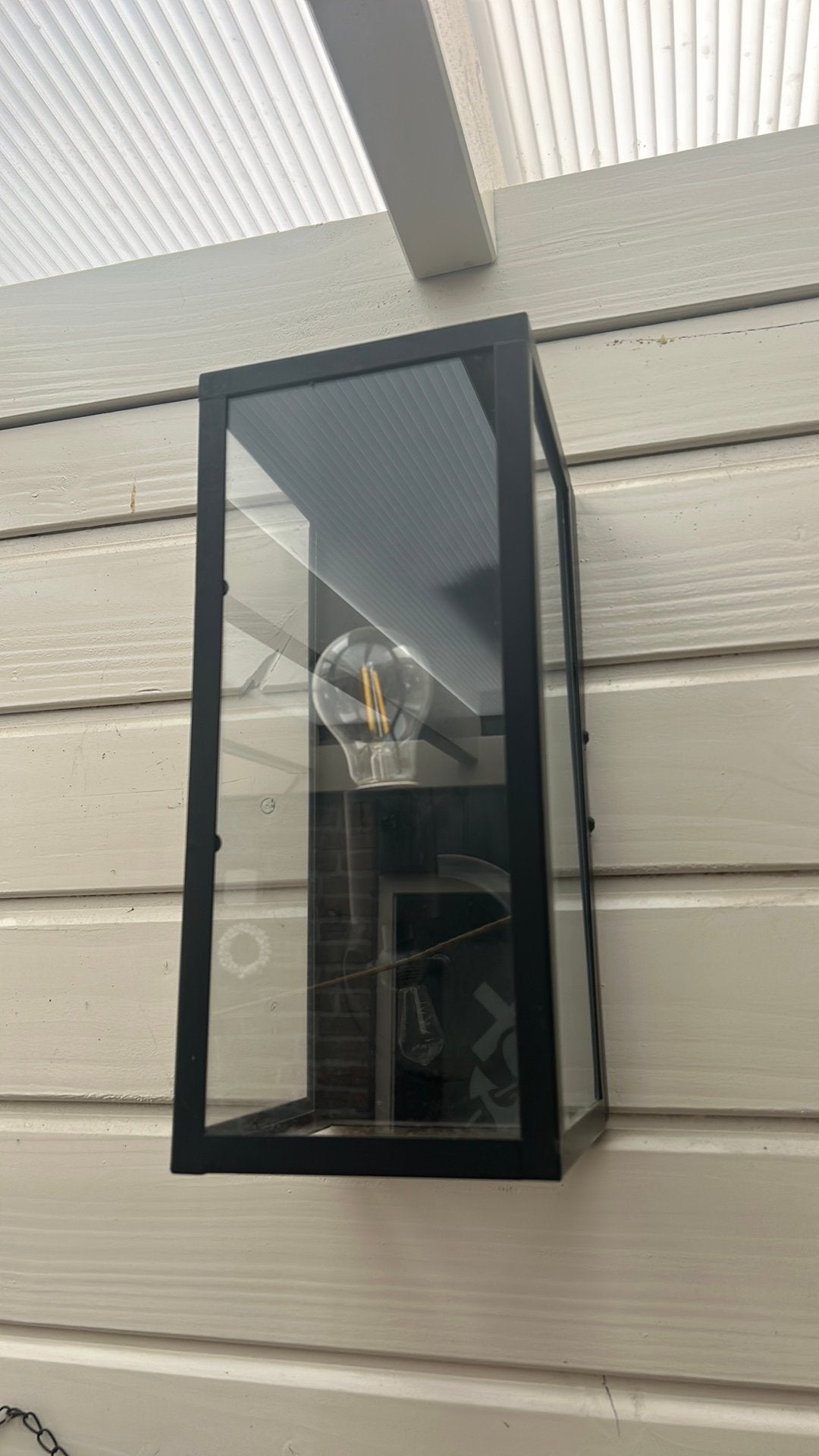 2 lantaarns voor aan de muur, Ophalen of Verzenden, Zo goed als nieuw, Glas