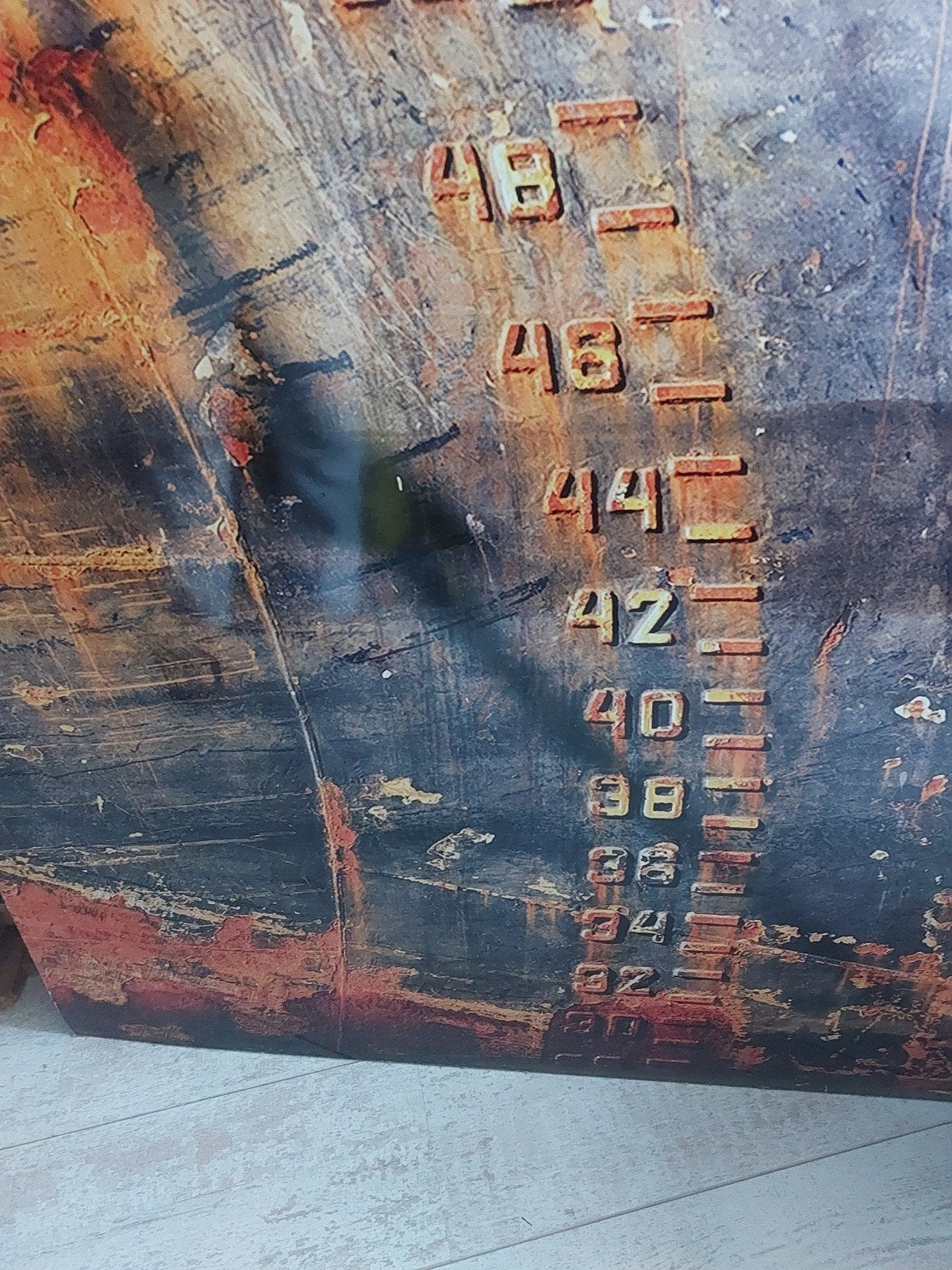 Groot schilderij met industriële look, Ophalen of Verzenden