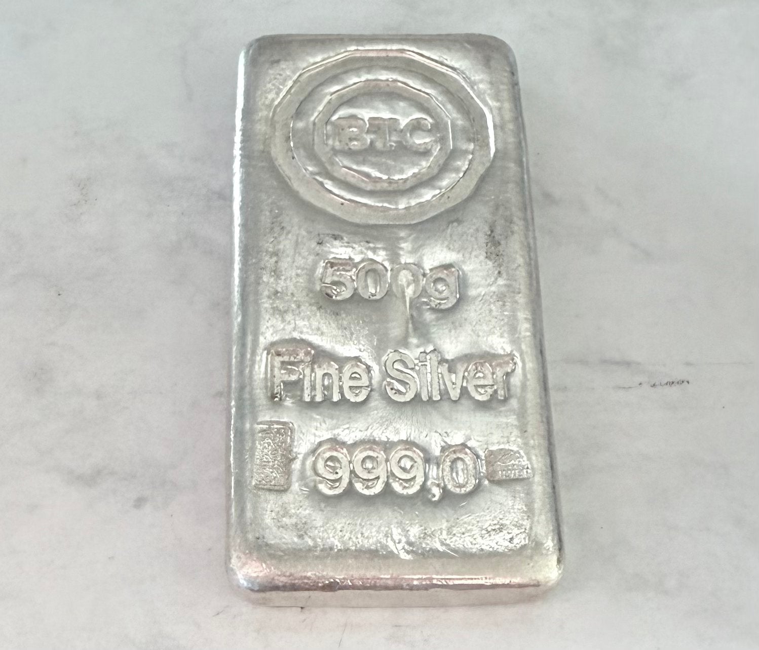 500 gram BTC / UAE Smelter / 999 zilver, Postzegels en Munten, Edelmetalen en Baren, Ophalen of Verzenden, Zilver
