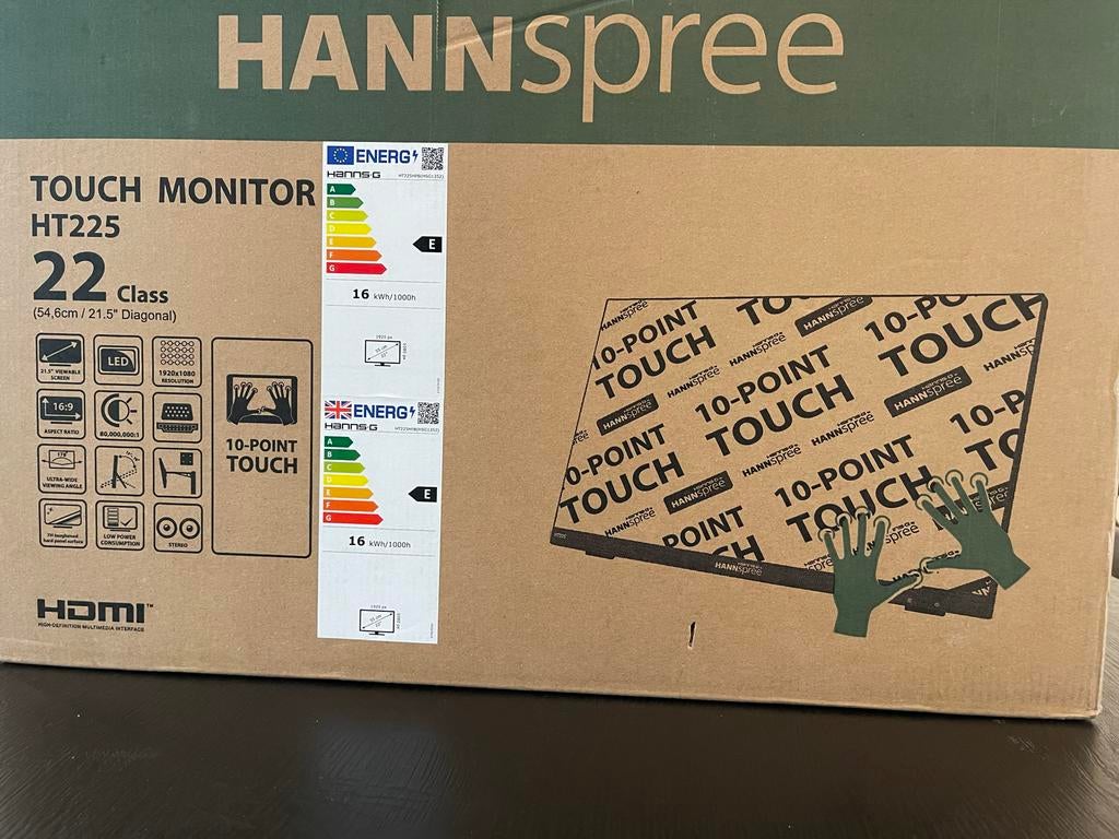Touchscreen monitor, Ophalen of Verzenden, 60 Hz of minder, Touchscreen, LED