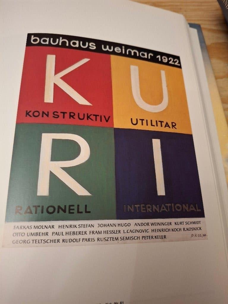 Bauhaus Weimar 1922-1927, met de focus op 'KURI', Gelezen, Ophalen of Verzenden, Meerdere auteurs, Overige onderwerpen