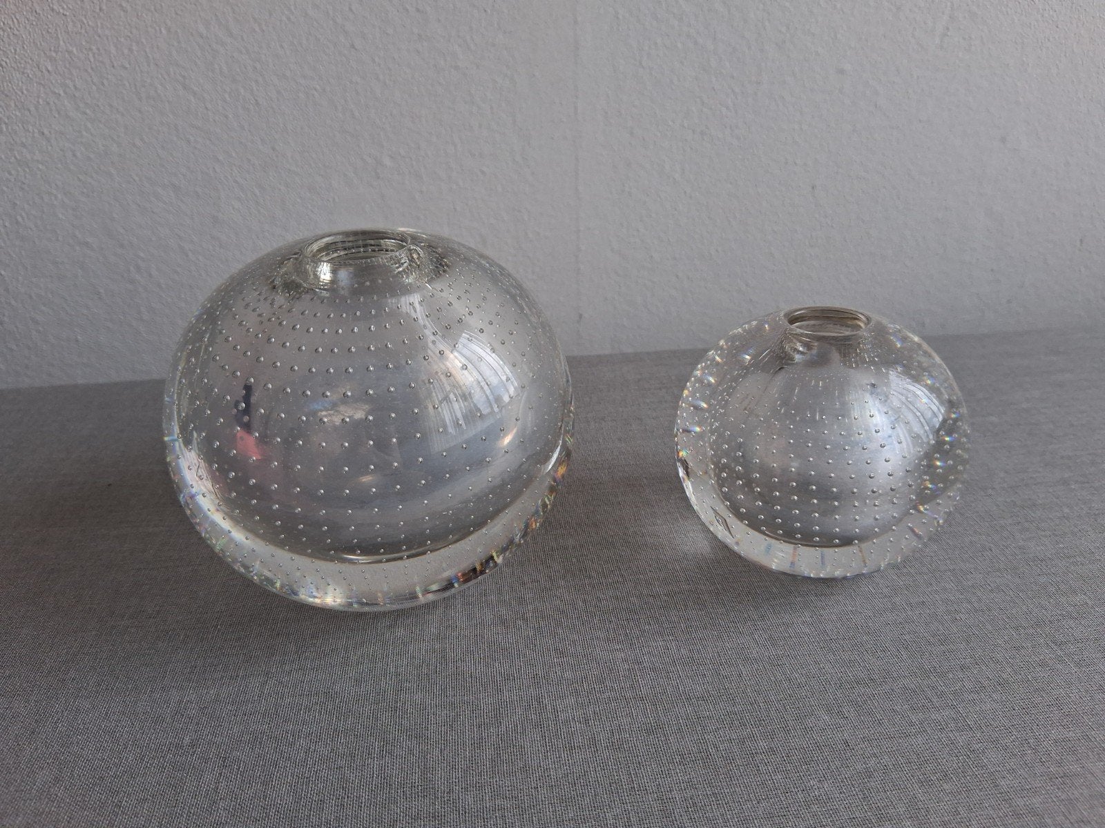 2 spijkerbolletjes Leerdam, Ophalen of Verzenden