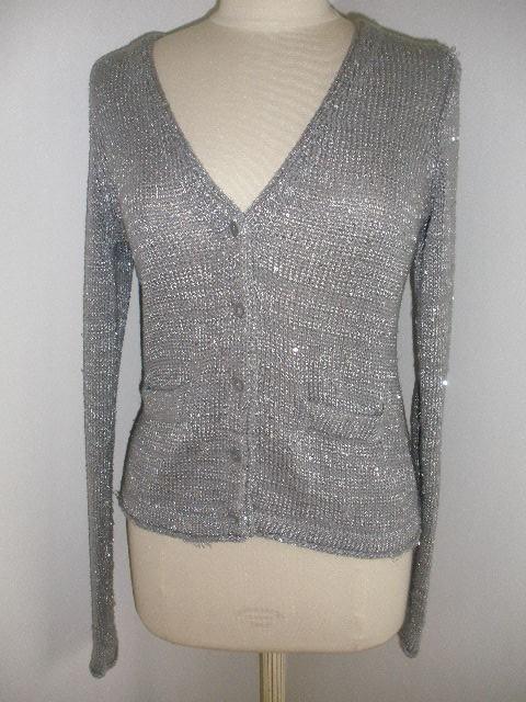 HEMA vest grijs zilveren pailletten maat S, Kleding | Dames, Maat 38/40 (M), Ophalen of Verzenden, Zo goed als nieuw, Grijs