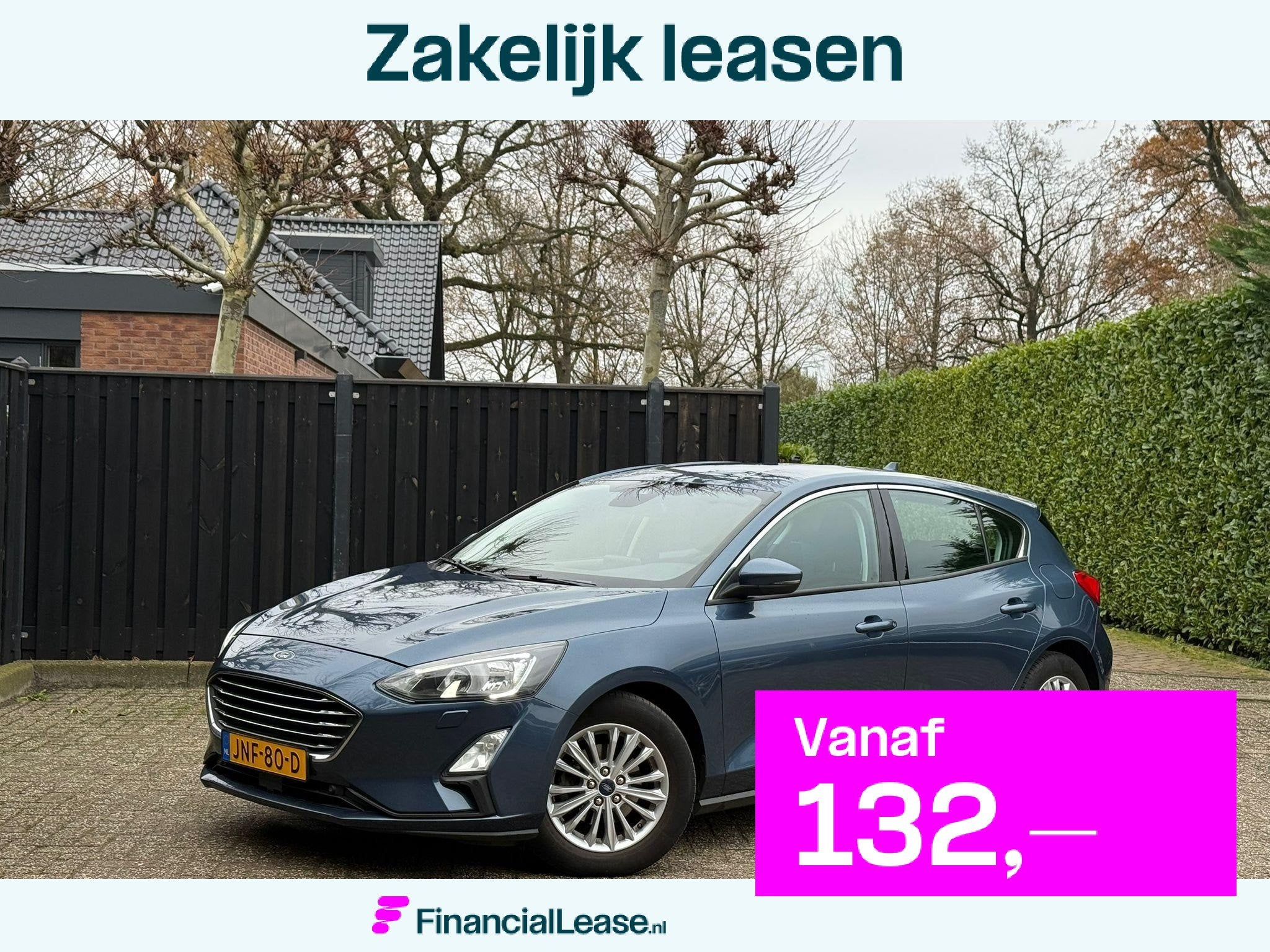 Ford Focus Wagon 1.0 EcoBoost Titanium Business, 1304 kg, Gebruikt, Euro 6, Blauw