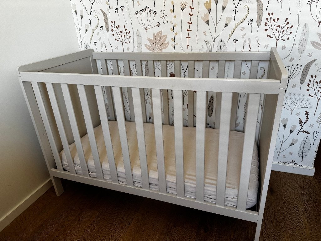 Kinderbed incl. matras 0-3 jaar - 3 niveaus verstelbaar, Ophalen, Gebruikt, Ledikant